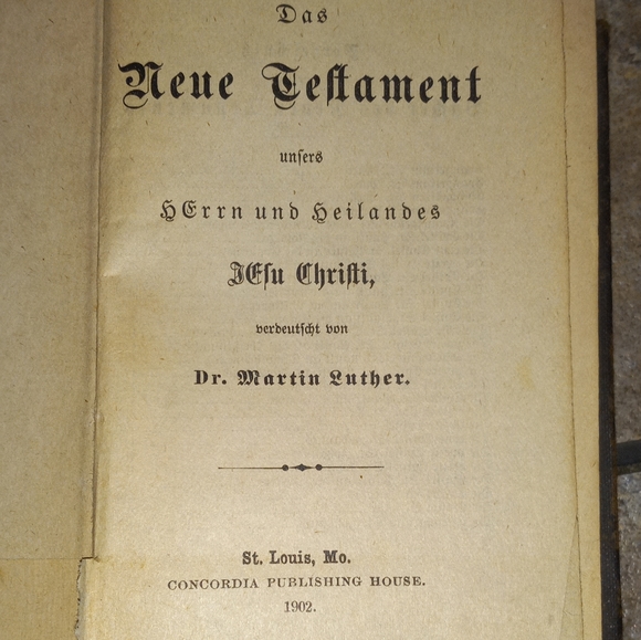 1902 Pocket Bible German Martin Luther